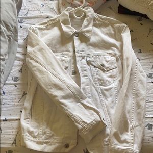 White denim jacket